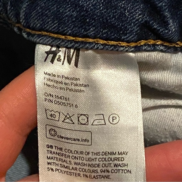 H&M Denim Raw Waist Skinny Ankle Button Fly Jeans Women's 26 - Picture 3 of 10